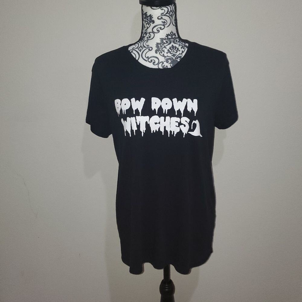 City streets large bow down witches tshirt